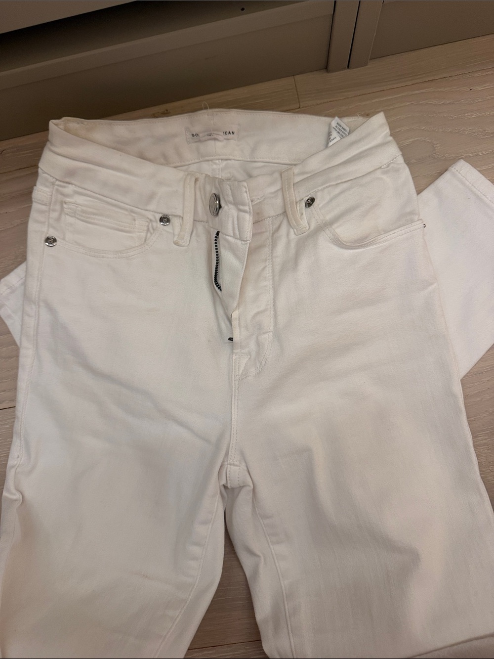 Good American White Women’s Jeans - Classic High-Rise